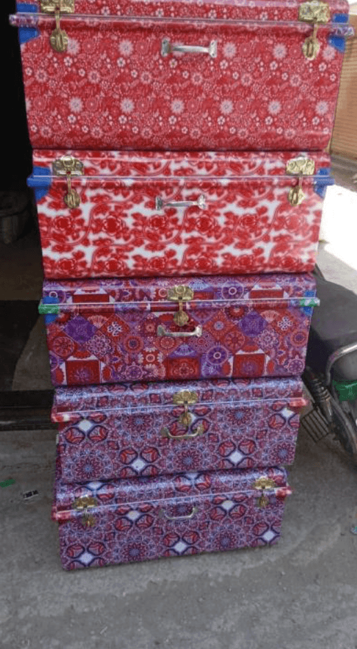Pattern design steel used in decorative trunks and fabricated panels